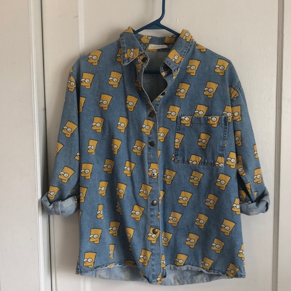 bart simpson denim jacket